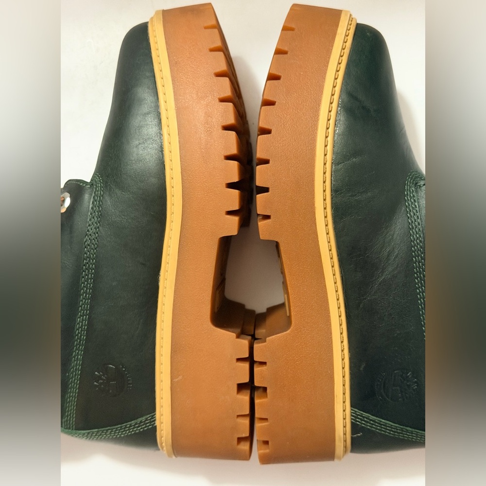 Timberland Dark Green and Brown Platform Boots - Picture 13 of 16